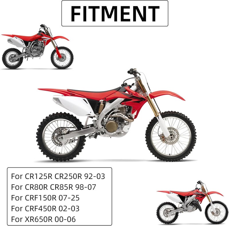 BAOUFF Dirt Bike Foldable Clutch Brake Levers,CNC Clutch Lever Breakaway Levers for CRF150R 07-25/CR80R CR85R 98-07/XR650R 00-06/CR125R CR250R 92-03 Red - Image 3